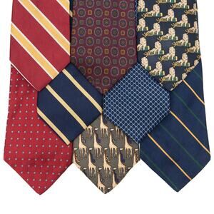 Brooks Brothers Designer 100% Silk Neck Ties Neckties Lot